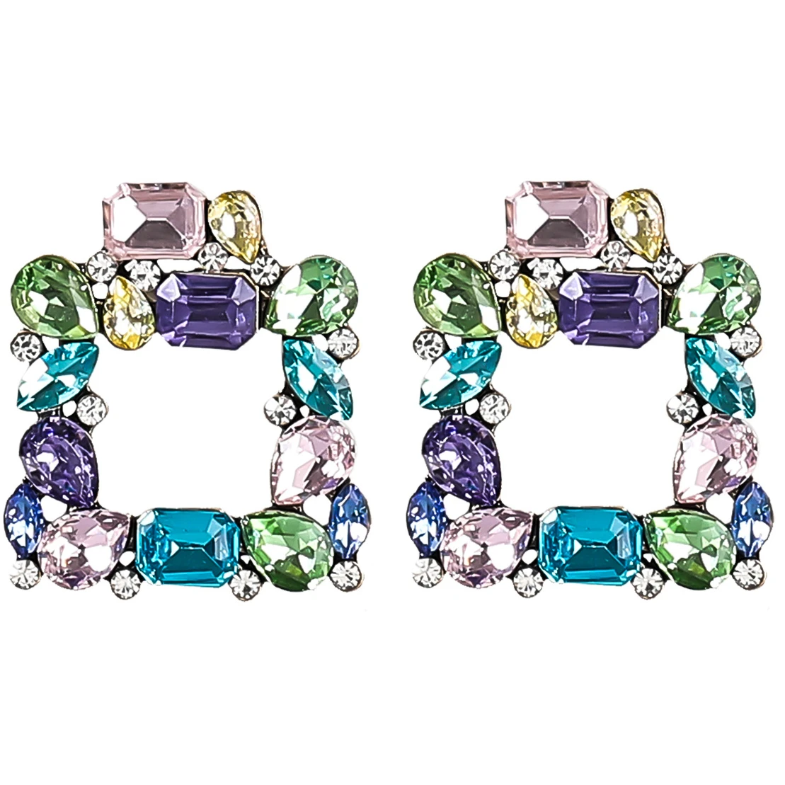 

Модные блестящие цветные стразы, женские серьги, ювелирные изделия оптом