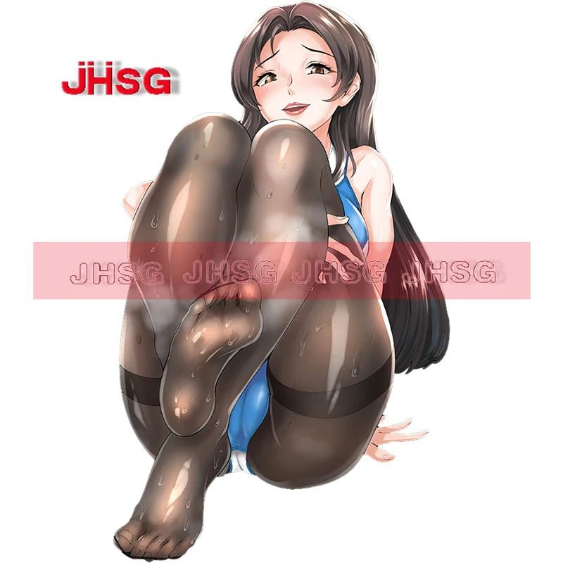 JHSG автомобильная наклейка аниме девушка юбка подтягивание чулки капот