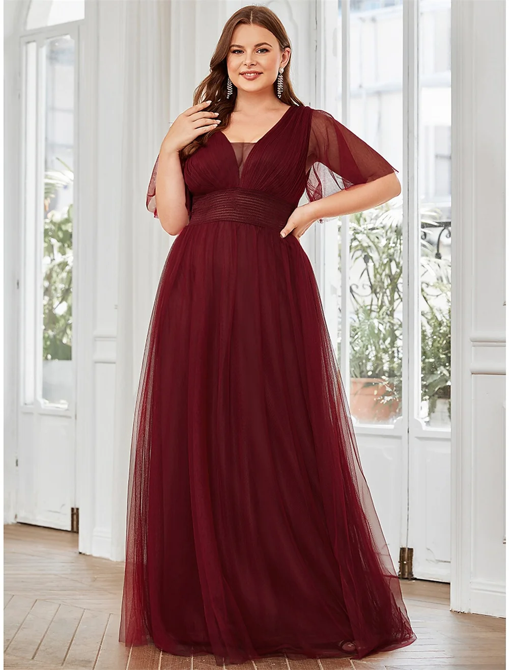 

A-Line Bridesmaid Dress Off Shoulder Sleeveless Elegant Floor Length Chiffon with Sash Ribbon Pleats Split Front vestido de noiv