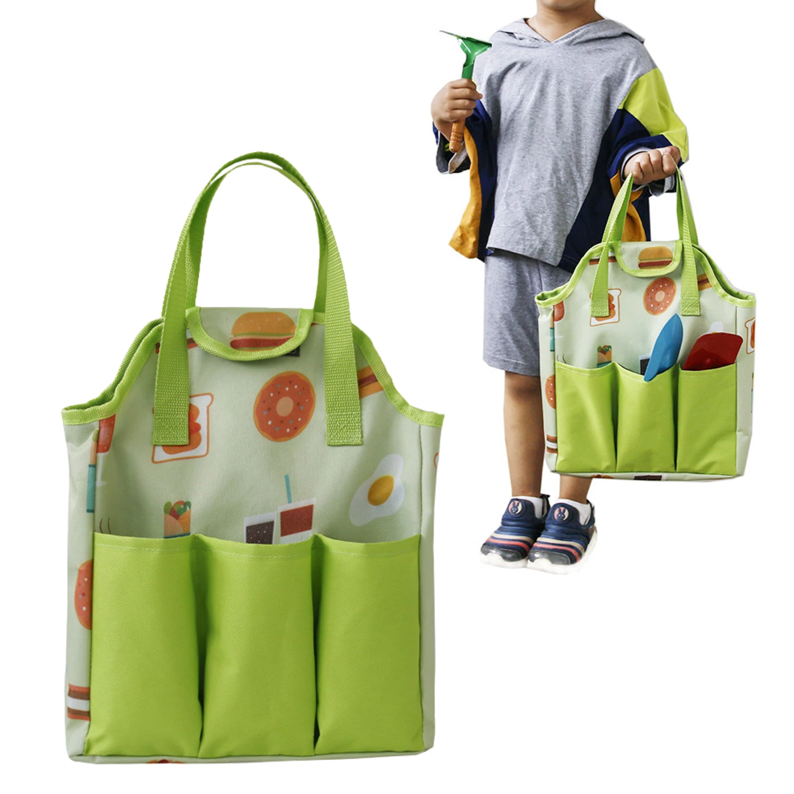 

Children's Garden Tool Bag Oxford Cloth Parent-Child Portable Storage Bag Outdoor Gardening Toy Bag Great Birthday Gifts for Kid
