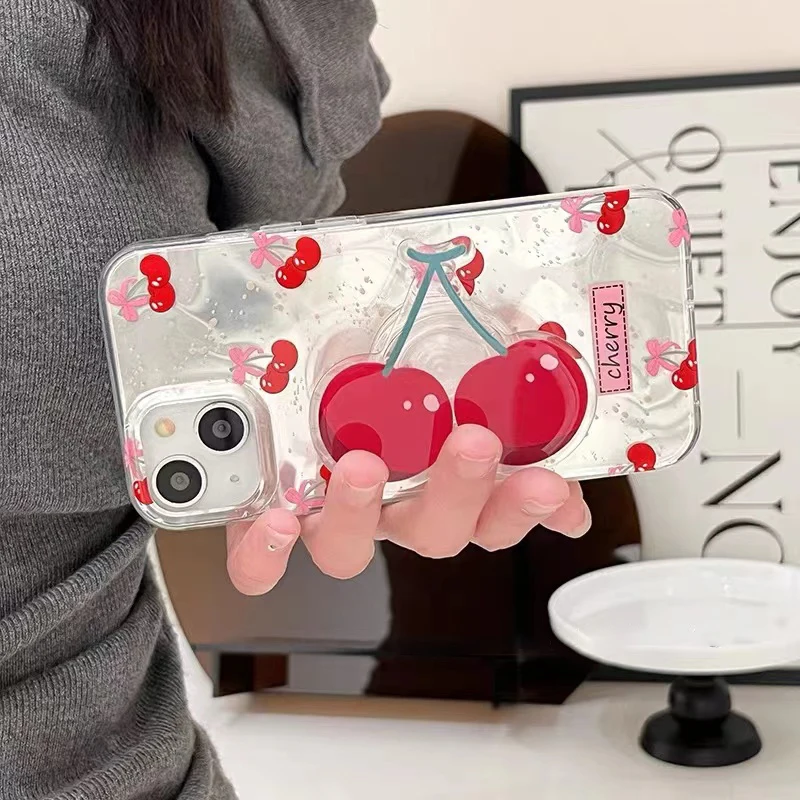 Чехол Cherry Holder для Honor X8B X8 X6B X7A X7B X6 X6S X6A 200 X8A 70 90 Smart X5B X9A X9B X7 X9 Magic 6 5 4 Lite X5 Plus Cover