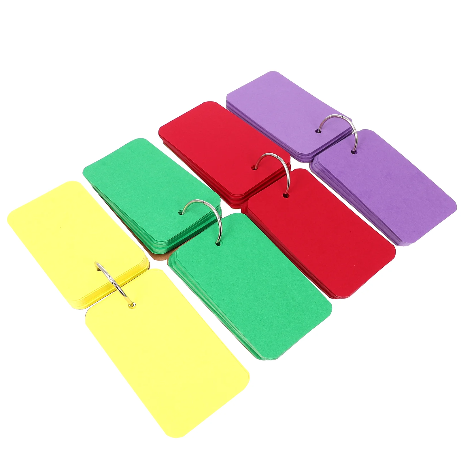 

4 PCS Key Chain Pocket Journal Notebook Student Stationery Loose-leaf Memo Pads