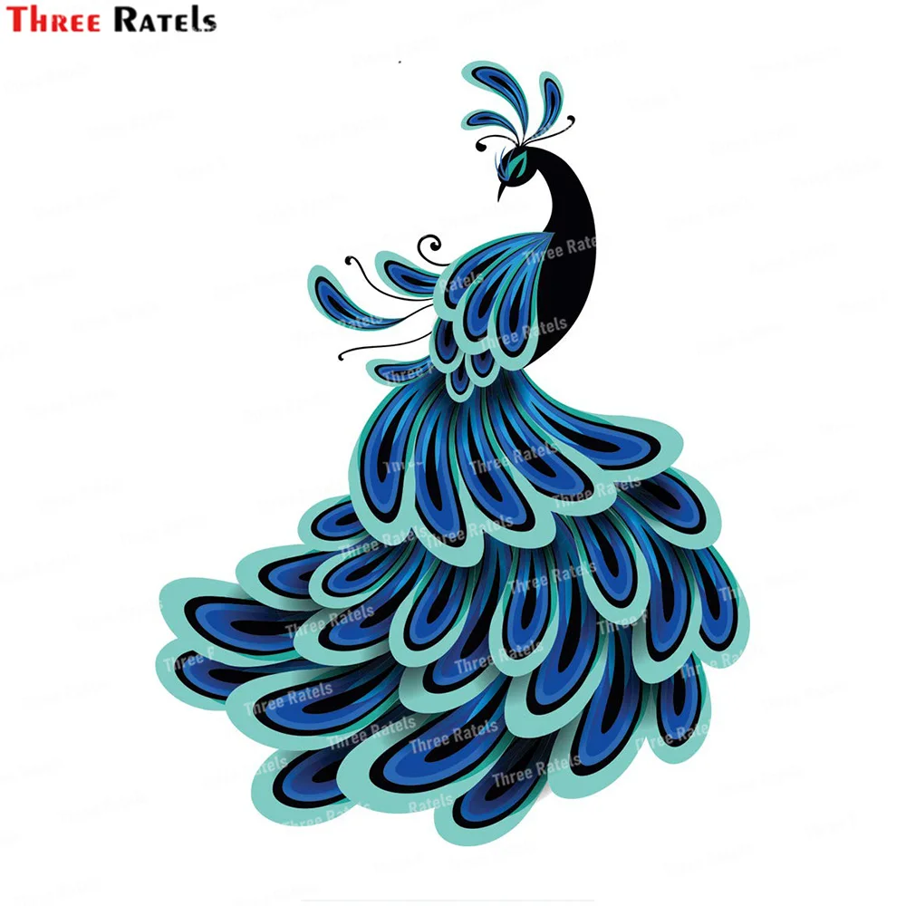 Настенные стикеры Thre с изображением павлина декор для гостиной спальни фотообои