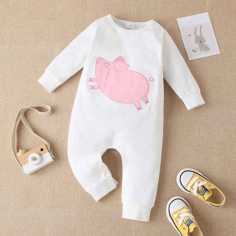 New Newborn Baby clothes Boys Girls Rompers cute Animal Printed Long Sleeve Winter Cotton Kid Jumpsuit Playsuit Outfits Clothing