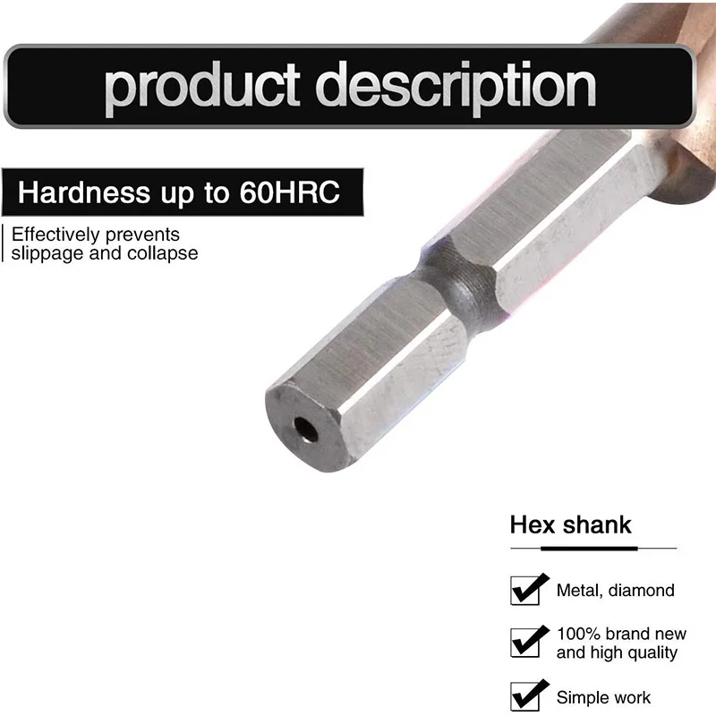 M35 HSS Co ступенчатое сверло кобальтовые конусные сверла 4-32 мм древесина