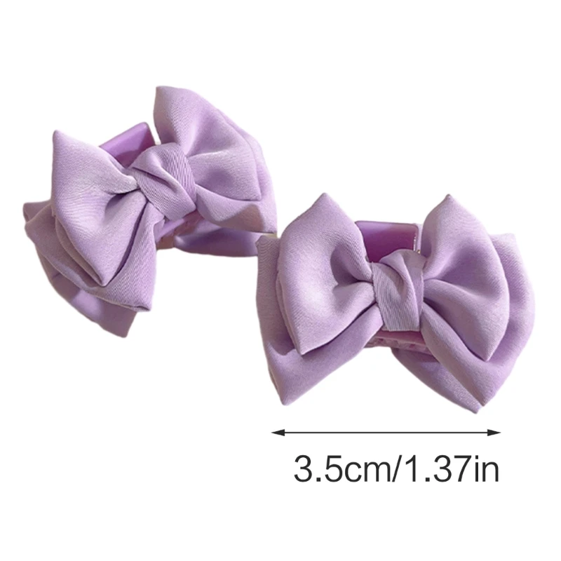 A0NF Балетный бант Опрятный 2000-е годы Заколка для волос с когтями сбоку Принцесса