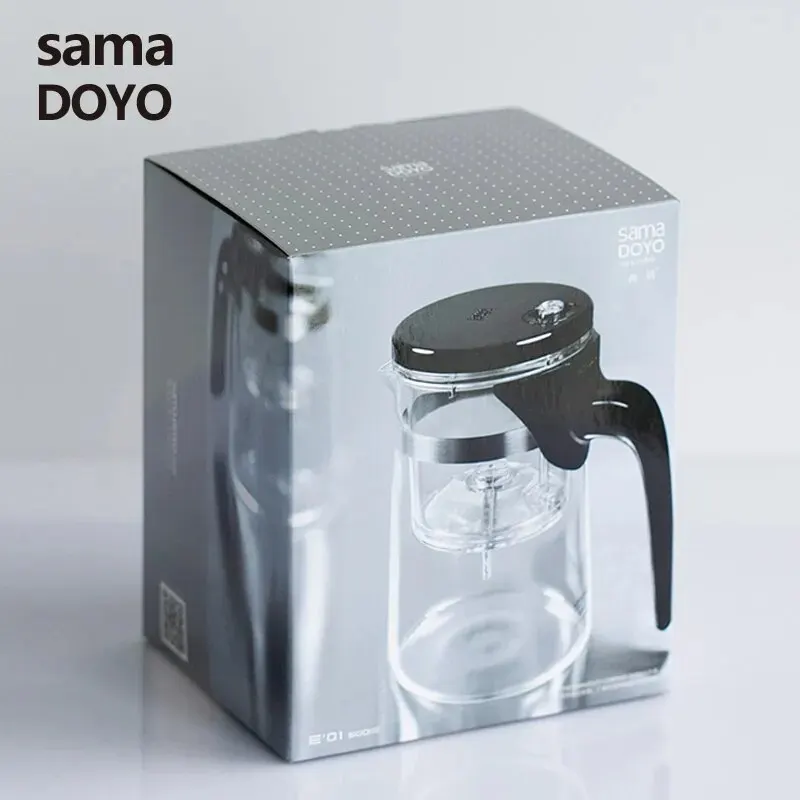 Samadoyo E-01 Высококачественный чайник и кружка Gongfu, 500 мл, стеклянная чашка для чая SAMA Art для Dian Hong Black Da Pao (art.: 3920cd920e9ae) - 3920cd920e9ae