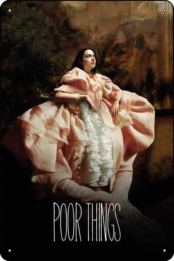 Постер к фильму «Poor Things» (2023) для бара, кафе, гостиной, спальни, декоративное украшение для стен, металлическая табличка для крепления на стену, 8X, жестяная вывеска (art.: 3920d9fa9b71e) - 3920d9fa9b71e