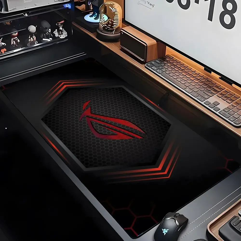 Фото Коврик для мыши ROG ASUS xl Gamer Коврик для мыши Большой коврик для мыши Натуральный каучуковый настольный коврик Анти-ворские настольные коврики для ПК Дизайнерские аксессуары для геймеров №2