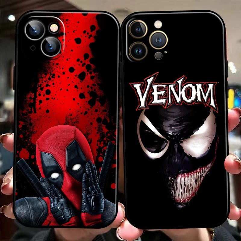 

Venom Spiderman Deadpool For Apple iPhone 13 12 11 Pro Max 13 12 Mini 5 5s 6 6S 7 8 Plus SE2020 X XR XS Max Phone Case Funda