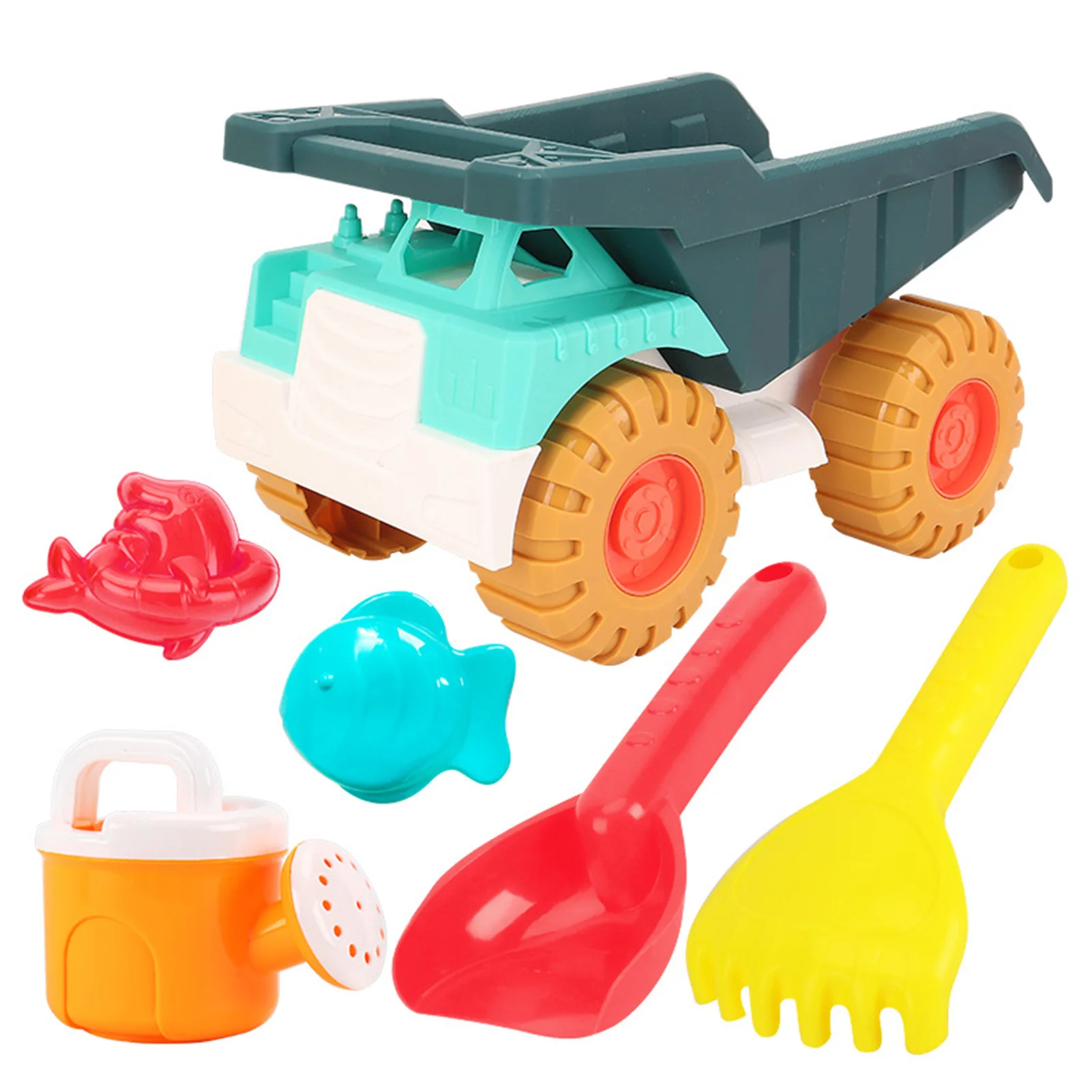 

Beach Toys Set Kids Beach Toys For Water Play Includes Beach Bucket Truck Toy Non-Toxic Sand Toys For 3-10-Year-Old