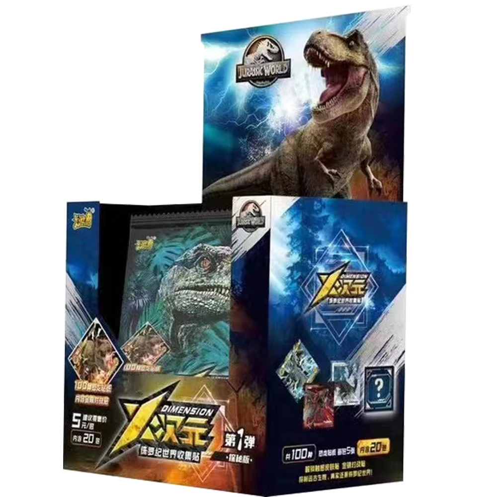 

Disney Jurassic World Collection Card Series Adventure Science Fiction Dinosaur Anime Film Characters Children's Games Toy Gifts