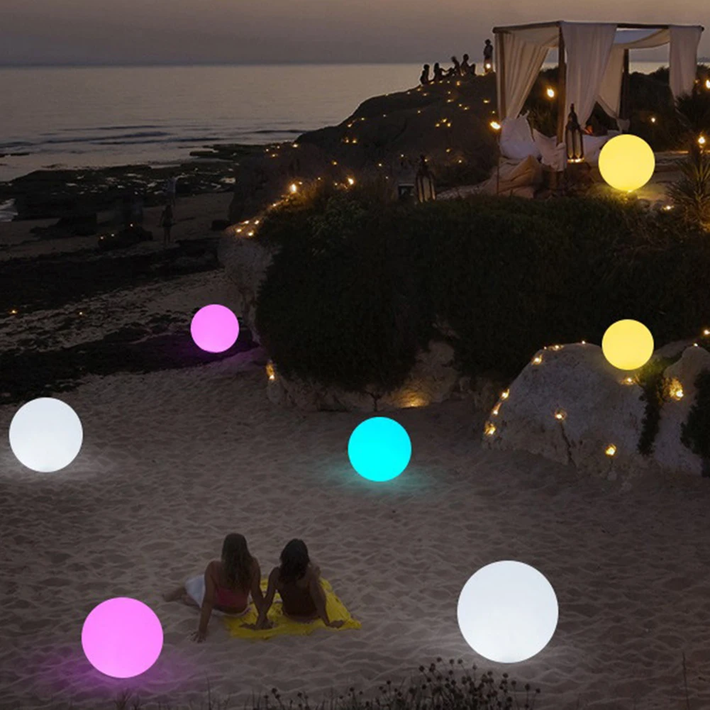 

USB Rechargeable LED Outdoor Garden Ball Light Wedding Home Outdoor Decorations Waterproof Patio Lawn Decor Lamp