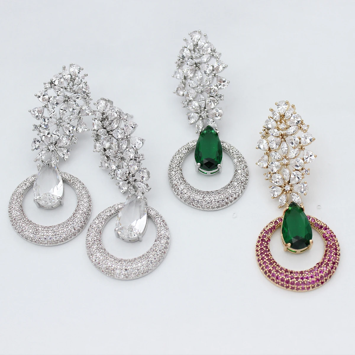 Изысканные большие длинные висячие серьги для женщин роскошные ювелирные