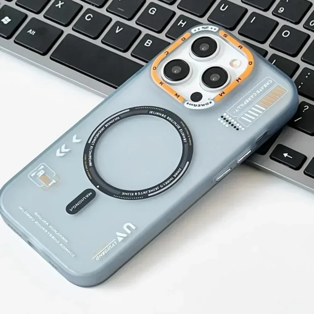 Матовый магнитный чехол для телефона iPhone 16 15 1312 14 11 Pro Max Magsafe с беспроводной