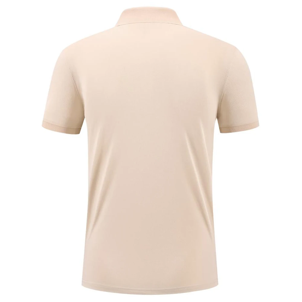 Пустая Приталенная футболка-поло премиум-класса унисекс модная повседневная