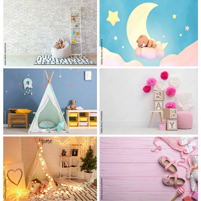 

Children Birthday Photography Backdrops Baby Newborn Portrait Photo Background Studio Props 211229 YYE-01