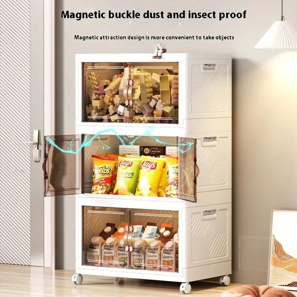 Складной шкаф напольный многослойный многофункциональный простой большой