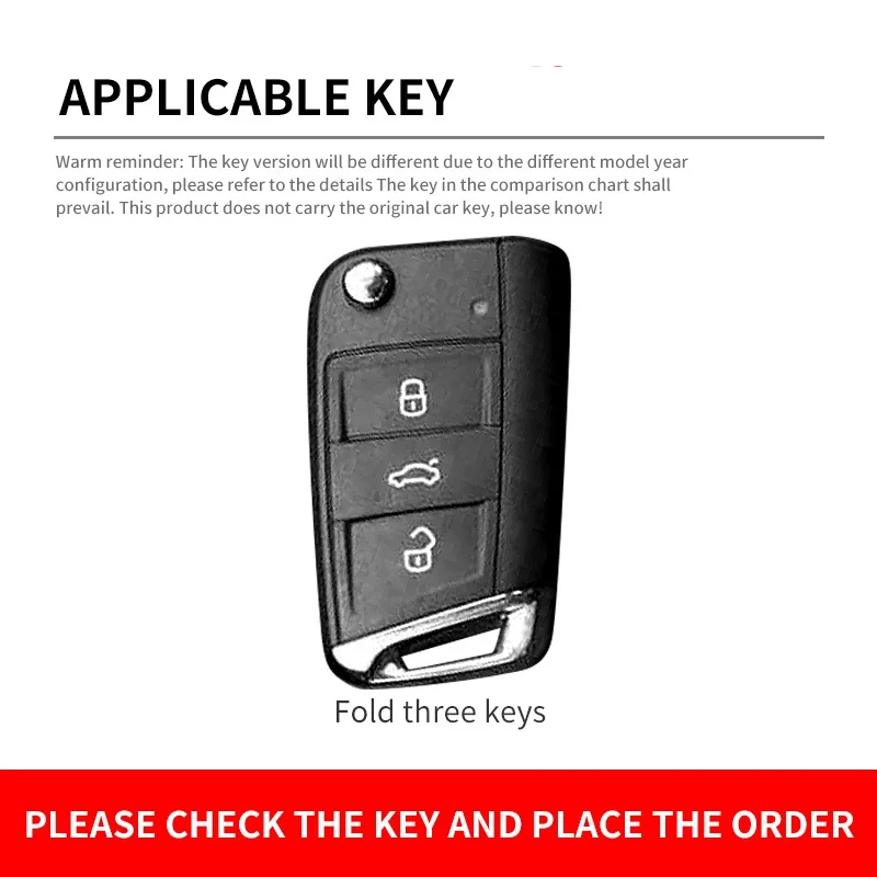 Чехол для автомобильного ключа VW Volkswagen Golf 7 MK7 Tiguan MK2 Skoda Octavia A7 Seat Tarraco Auto аксессуары