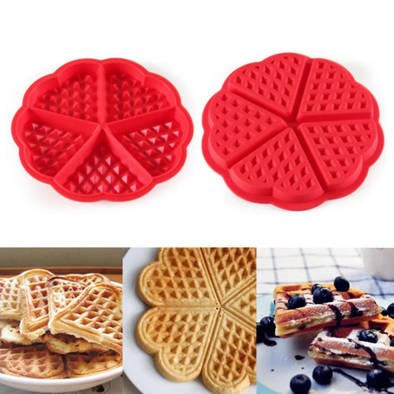 

Non-Stick Silicone Waffle Mold Candy Jelly Chocolate Baking Bread Pie Flan Tart Moulds Muffin Maker Cake Fondant Pastry Tools