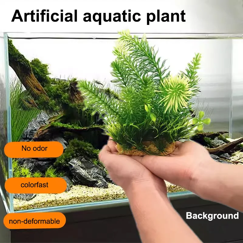 Набор Искусственных Аквариумных Растений-24 Разных Водных Растений Украшения Из