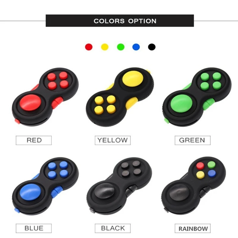 Controller Pad Game Focus Toy with Keyring Set Smooth ABS Plastic Stress Relief Toys for Add |