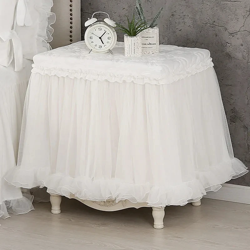 Пыленепроницаемая скатерть в стиле принцессы розового/белого цвета