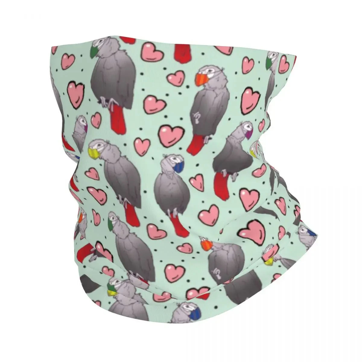 Африканский серый попугай шея гетры для мужчин и женщин защита от УФ лучей Зимний