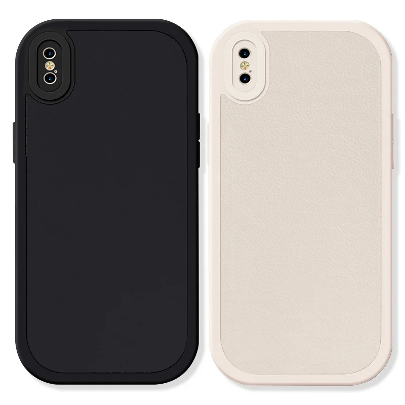 

Полноразмерный кожаный силиконовый чехол для iPhone X XS MAX XR, 4 цвета