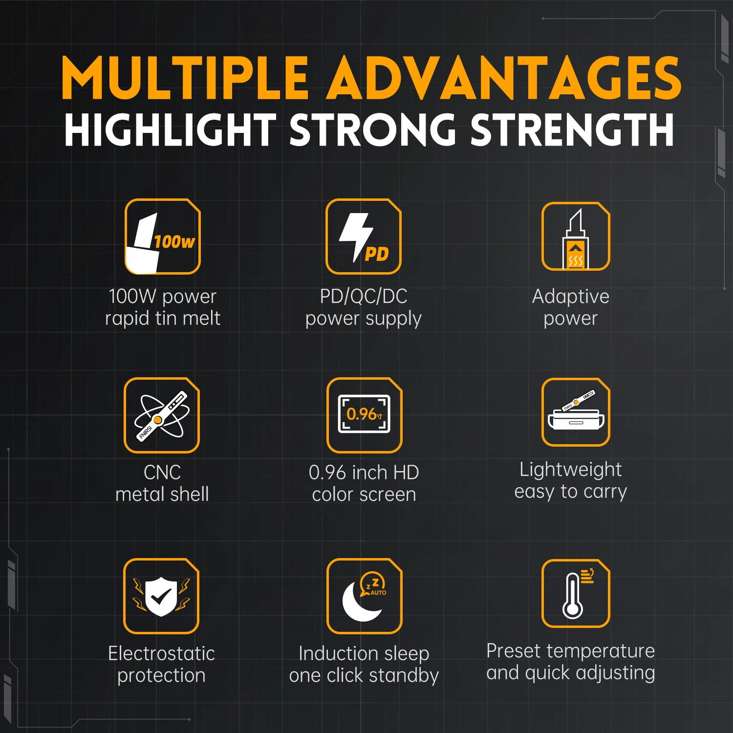 Умный электрический паяльник FNIRSI HS-02