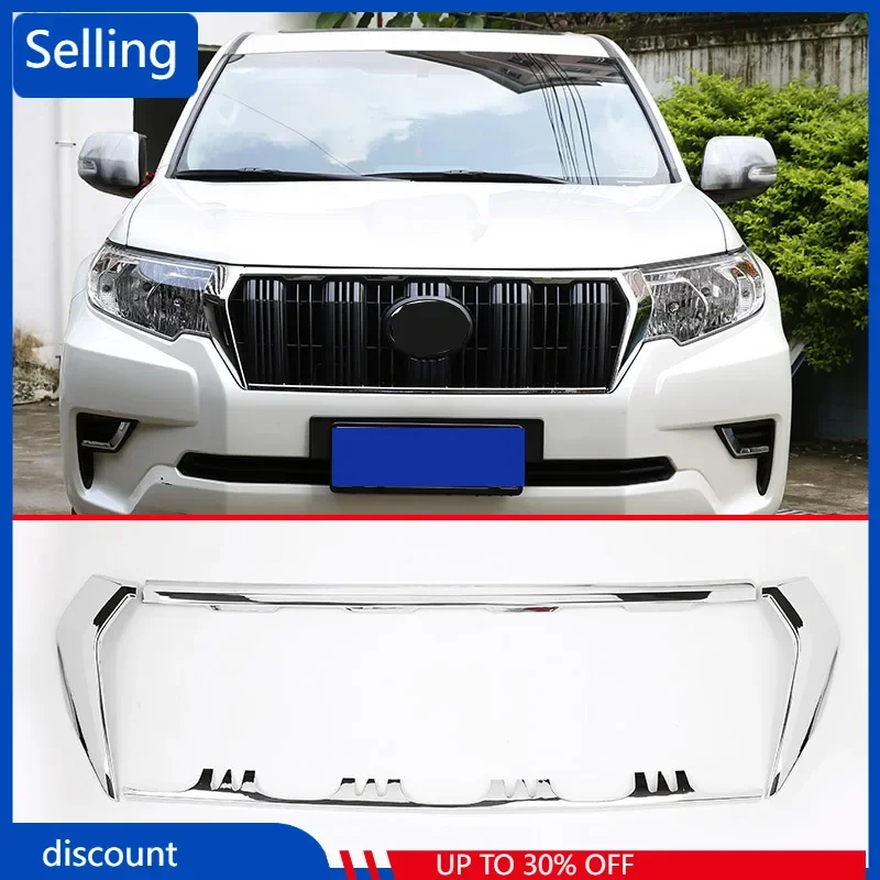 

Для Toyota Land Cruiser Prado FJ150 150 2010-2018 ABS хромированный передний гриль декоративная рамка отделка автомобильные аксессуары быстрая доставка