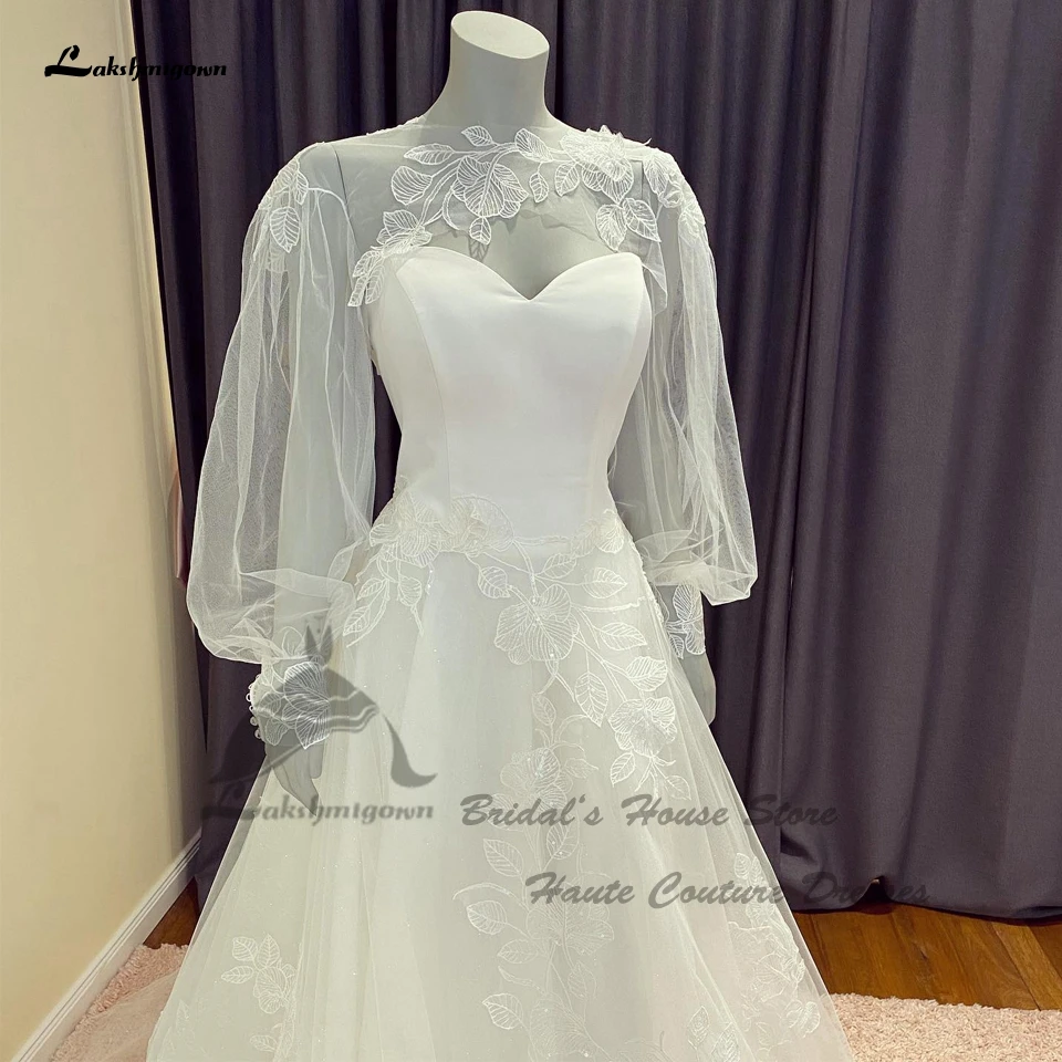 

Lakshmigown свадебные платья принцессы в стиле бохо, Съемные платья Belore Vestido Novias 2023 с длинным рукавом, женские свадебные платья