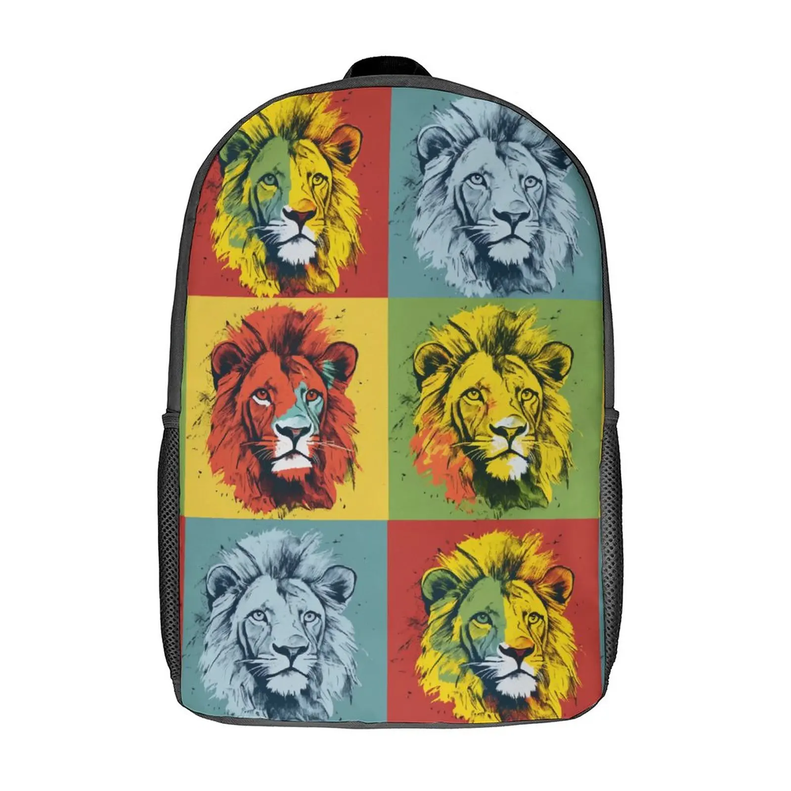 

Lion Backpack Memes Style Streetwear Backpacks Student Cycling Pattern High School Bags Design Rucksack