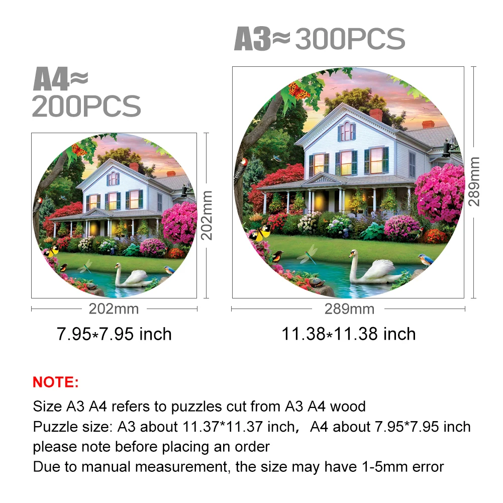 Рисунок 3 - Красивые деревянные пазлы-хижины