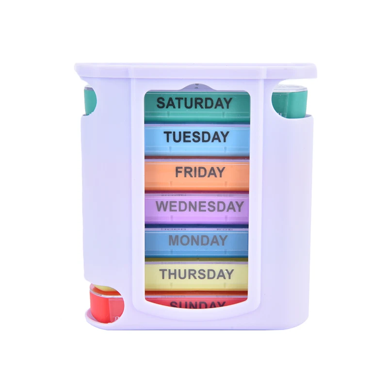 

Portable 7 Days Medicine Medical Pill Box 28 Grids Weekly Pill Case Storage Box Travel Medicine Box Holder Tablet Organizer