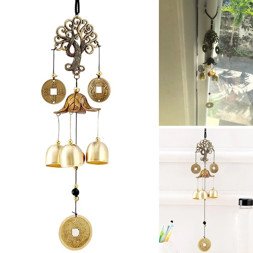 

Wind Chimes Money Tree Bell Good Lucky Home Garddn Decorations Tubes And Hook Wind Chimes Gift Decoration For Home