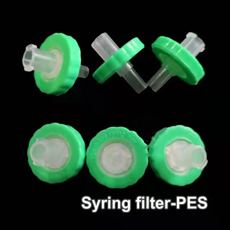 100 шт. лабораторный фильтр 13 мм 25 PES Luer Millipore Syring с микропористой мембраной 0.22um / 0.45um