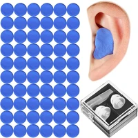 60pcsset high quality sleep noise cancelling plastic moulded pu noise cancelling earbuds double layer noise cancelling earbuds