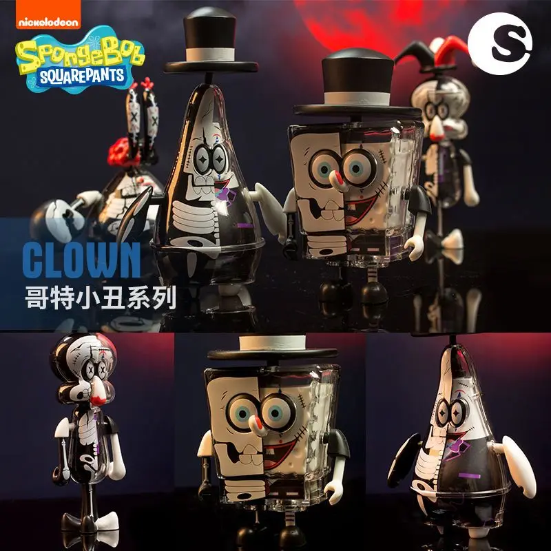 

Губка, Детская аниме-фигурка, новинка, губка, Детская Готическая серия клоунов, украшение, милая игрушка, Коллекционная модель, куклы, подарок на день рождения