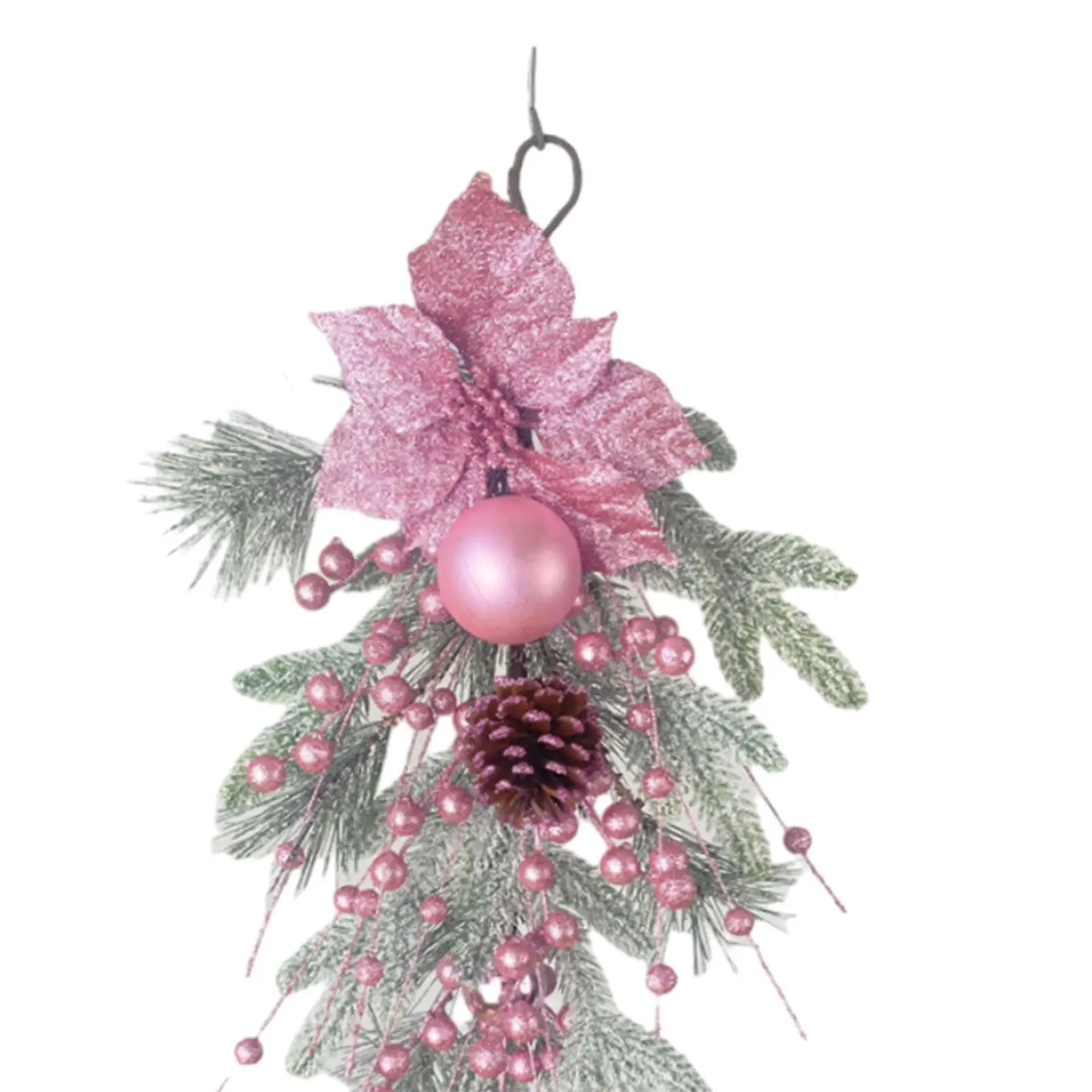 Рождественский венок из искусственных стен дверной для новогодних праздников в