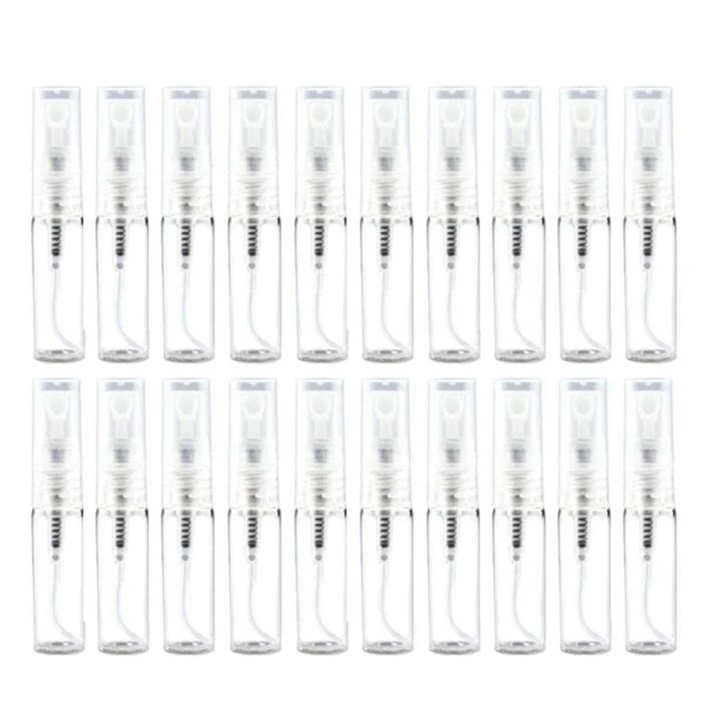 

40Pcs Portable Refillable Glass Makeup Clear Empty Sprayer Bottles Cosmetic Atomizers Spray Bottle Container (10Ml)
