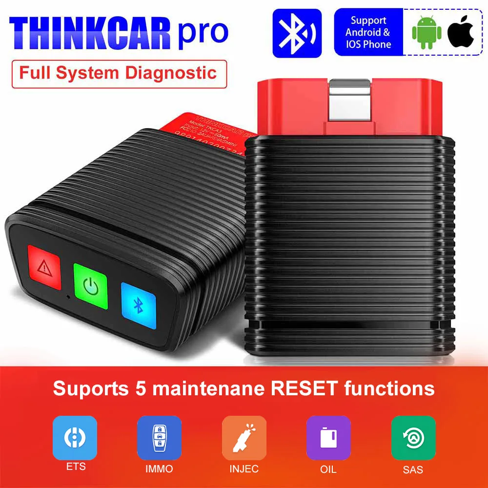

Сканер THINKCAR PRO OBD2, инструмент для полной диагностики системы OBD2, 15 функций сброса