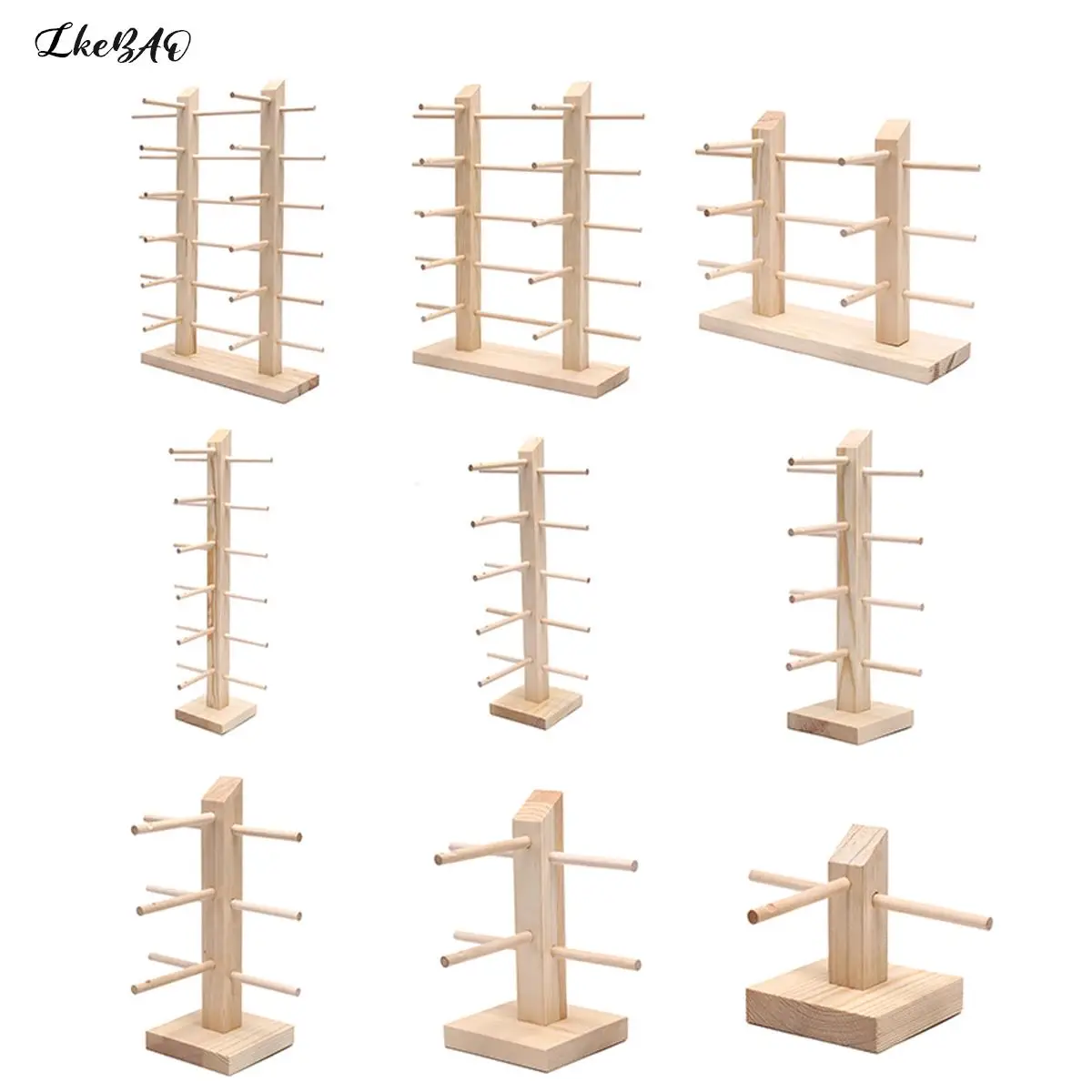 

1 шт., деревянная стойка для очков, 9 размеров