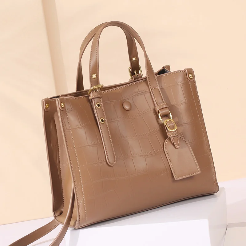 

Новая женская сумка 2023, кожаная сумка с тиснением, сумка на одно плечо, кожаная сумка в европейском стиле, модные дамские сумочки