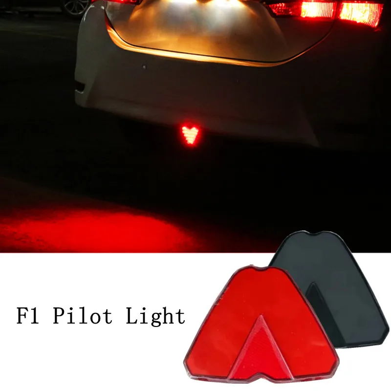 

Universal Rear Bumper Diffuser Rear Fog Light w/ F1 Style Strobe Brake Feature & Adjustable Add-On Mounting Bracket For Car SUV