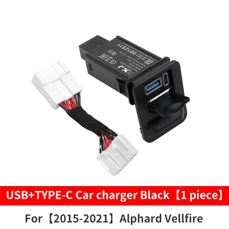 

2015-2021 для Toyota Alphard Vellfire 30 USB быстрое зарядное устройство для второго ряда сидений автомобиля с двойным интерфейсом модифицированные аксессуары для интерьера