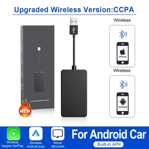 Мини-беспроводной ключ CarPlay для беспроводного Android Auto Android Car Carlinkit Car Play iOS Зеркальный экран Mirrorlink USB-адаптер