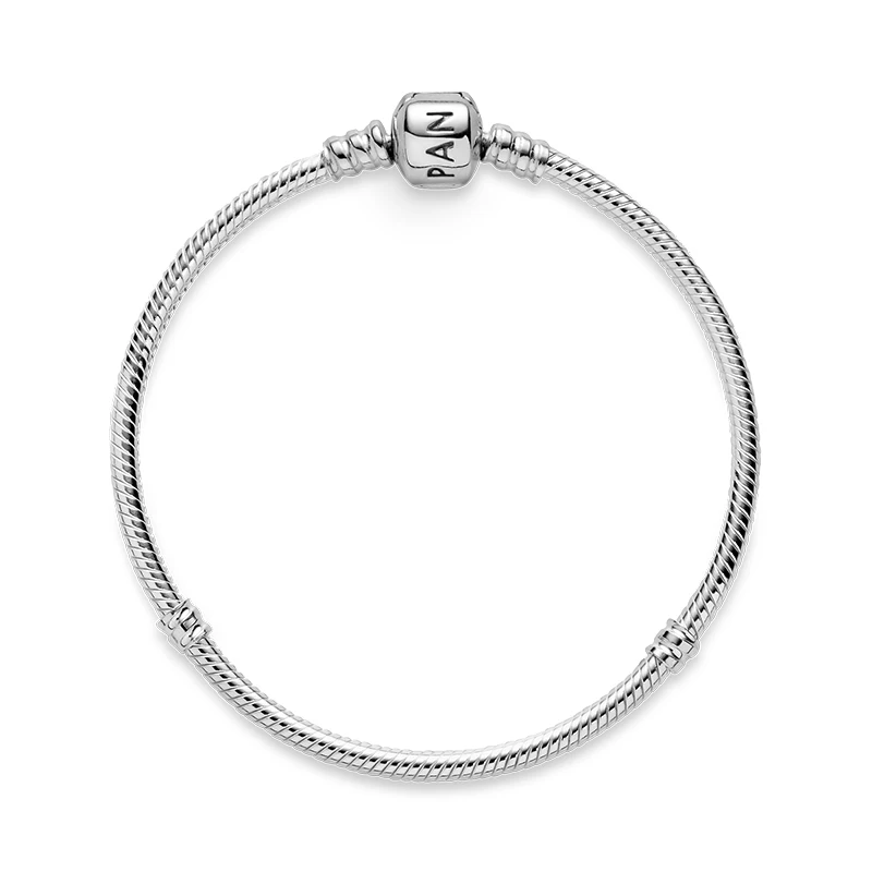 

Hot Selling High Quality Authentic Silver Color Snake Chain pandora Bracelets Brand Charm Silver 925 Bracelet For Women Jewelry