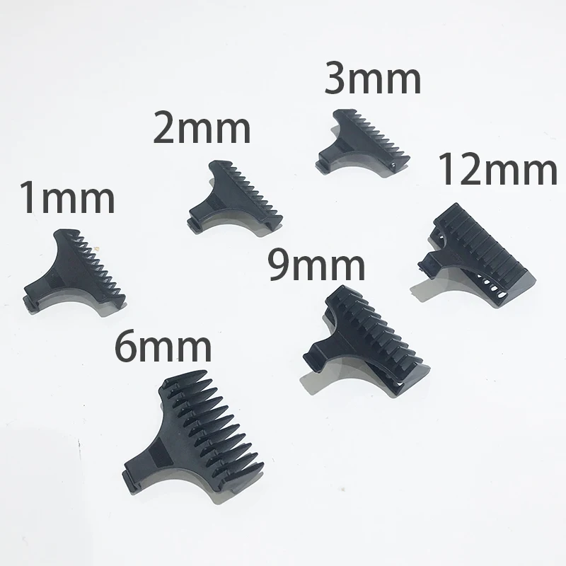 Kemei 0mm Hair Trimmer Limit Comb Universal Black Guards Hairdresser Hair Cutting Guide for KM-5027 KM-1949 1 2 3 6 9 12mm