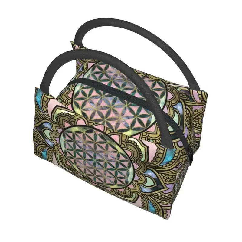 Женский тепловой Ланч-бокс с мандалой изолированным цветком жизни